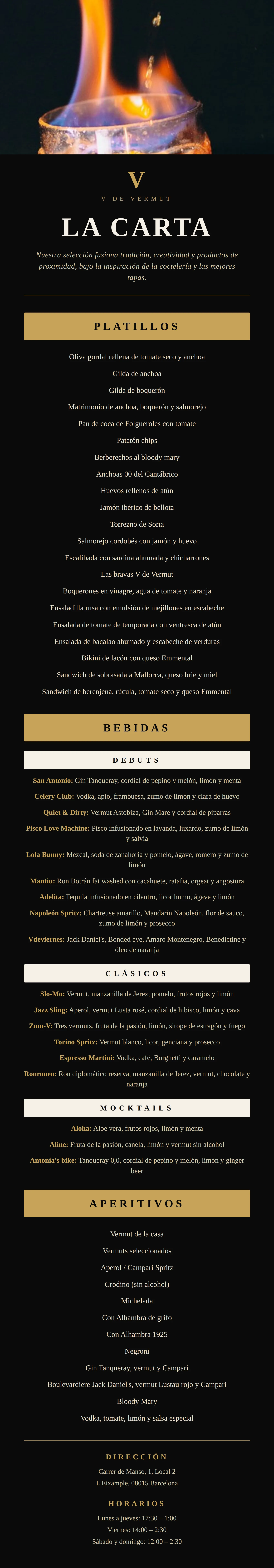 Carta VdeVermut